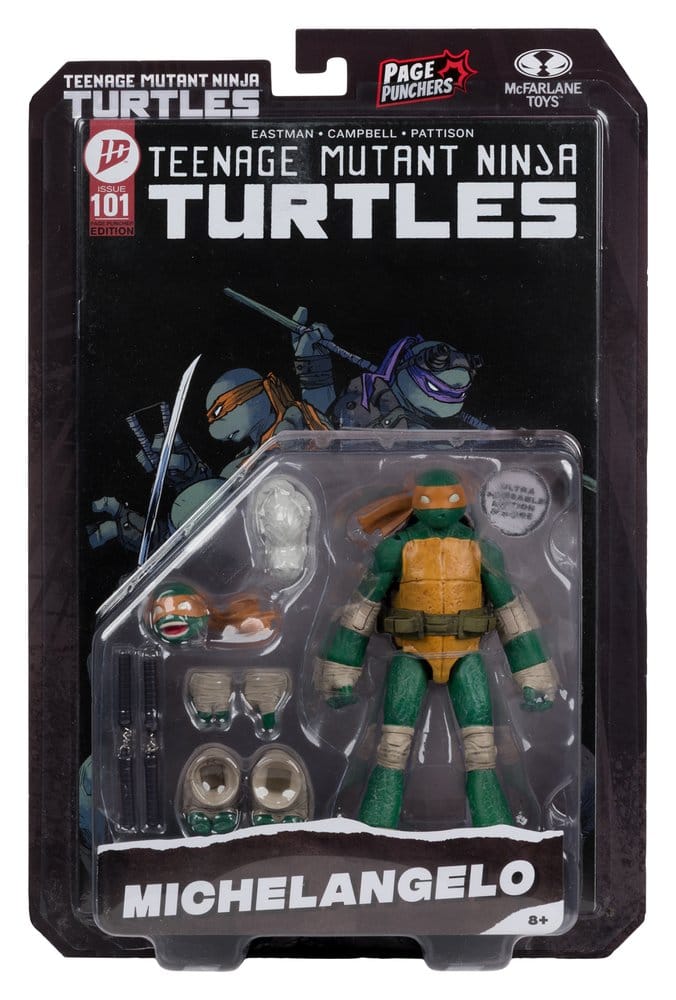 🧪 LAB | SU ORDINAZIONE Teenage Mutant Ninja Turtles Page Punchers Action Figure Michelangelo 13 cm