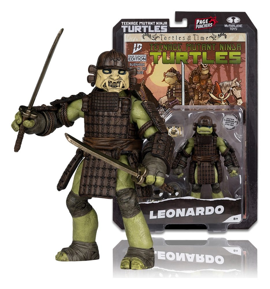 🧪 LAB | SU ORDINAZIONE Teenage Mutant Ninja Turtles Page Punchers Action Figure Leonardo (Turtles in Time) 13 cm
