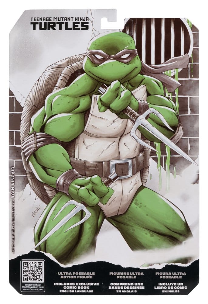 🧪 LAB | SU ORDINAZIONE Teenage Mutant Ninja Turtles Page Punchers Action Figure (Black White & Green) (Red Platinum Edition) 13 cm