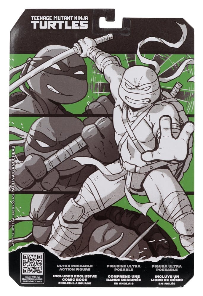 🧪 LAB | SU ORDINAZIONE Teenage Mutant Ninja Turtles Page Punchers Action Figure Leonardo (Black White & Green) (Red Platinum Edition) 13 cm