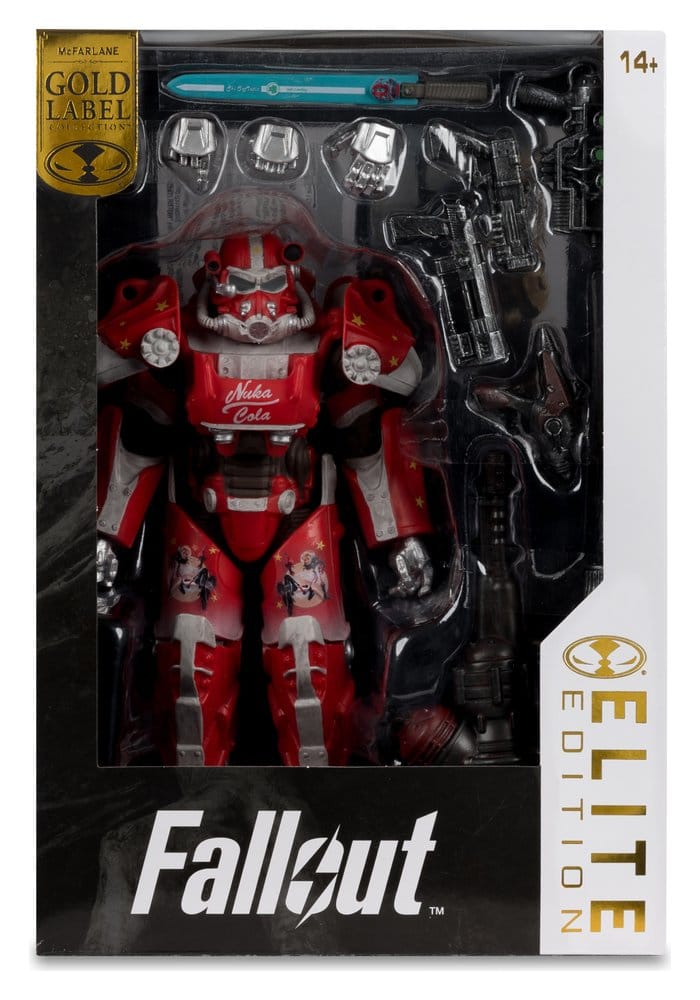 🧪 LAB | SU ORDINAZIONE Fallout McFarlane Elite Edition Action Figure Fallout 76 Nuka Cola T-60 (Gold Label) 19 cm
