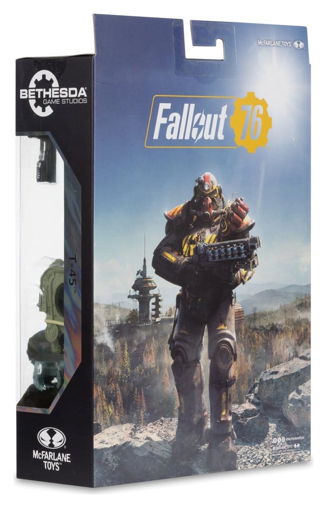 🧪 LAB | SU ORDINAZIONE Fallout 76 Gaming Edition Action Figure T-45 Military Armor (Red Platinum Edition) 20 cm