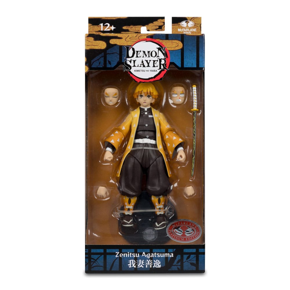 🧪 LAB | SU ORDINAZIONE Demon Slayer: Kimetsu no Yaiba Action Figure Zenitsu Agatsuma Plantinum Edition 15 cm