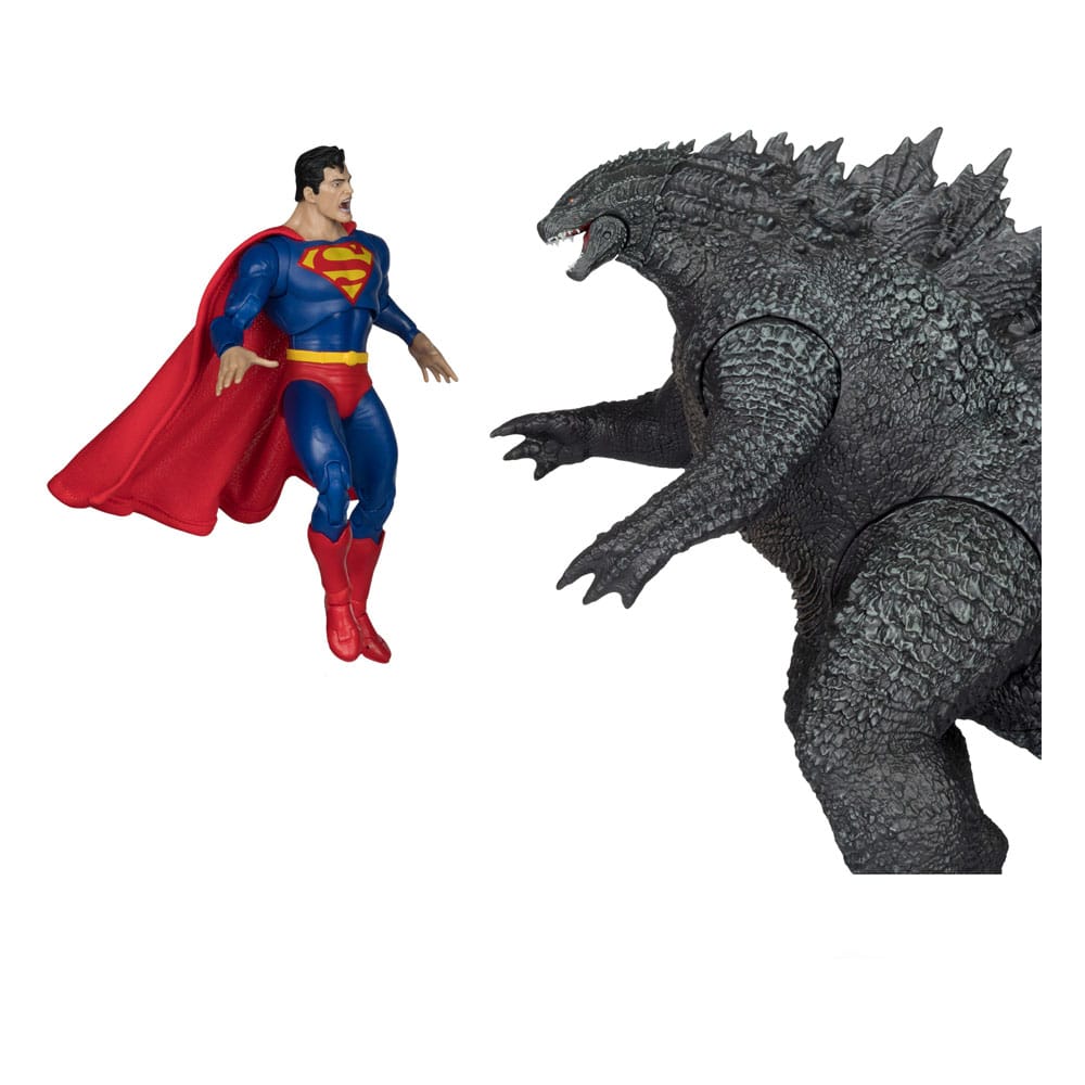 🧪 LAB | SU ORDINAZIONE DC Justice League Monsterverse DC Multiverse Action Figures 2-Pack Superman Vs. Godzilla 30 cm