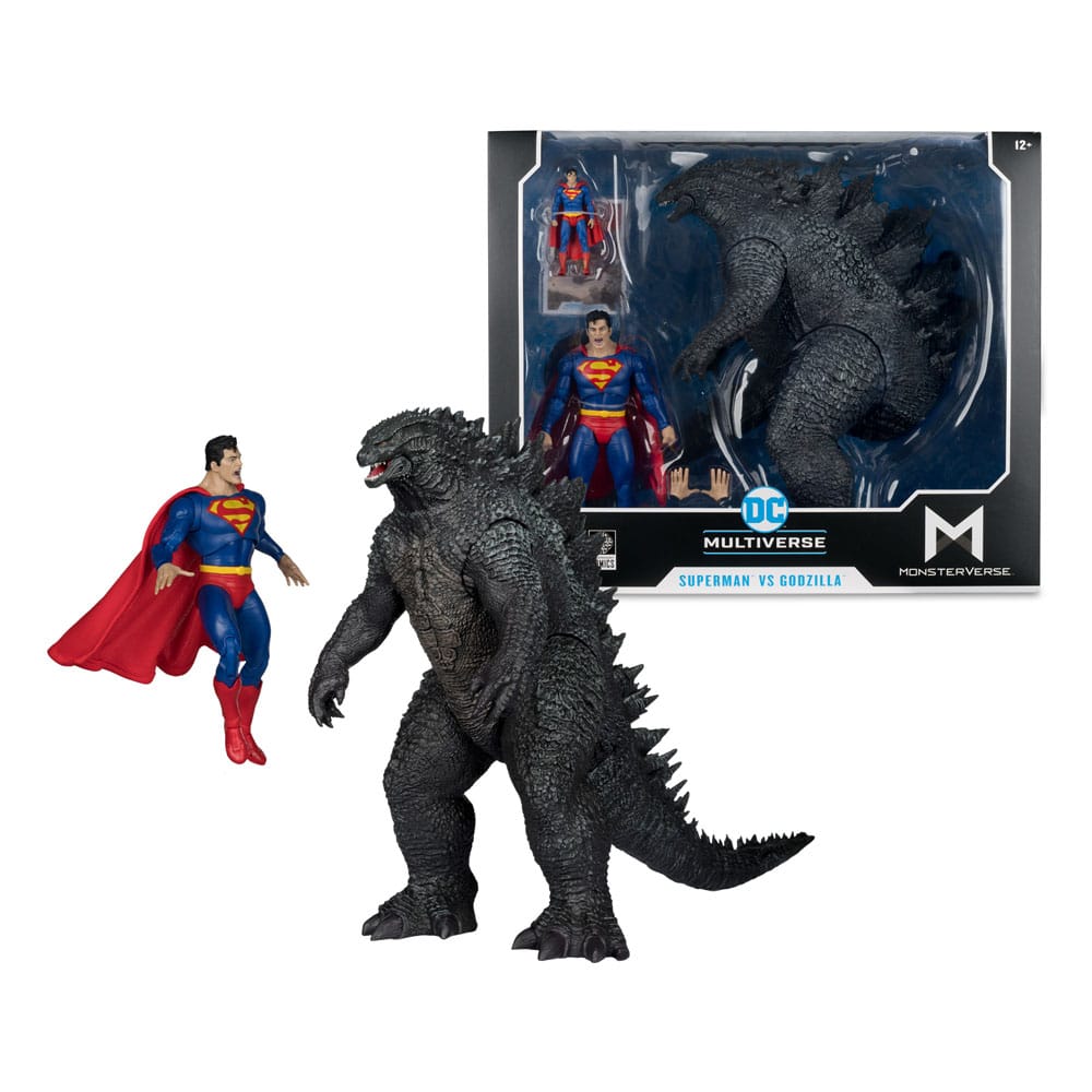 🧪 LAB | SU ORDINAZIONE DC Justice League Monsterverse DC Multiverse Action Figures 2-Pack Superman Vs. Godzilla 30 cm