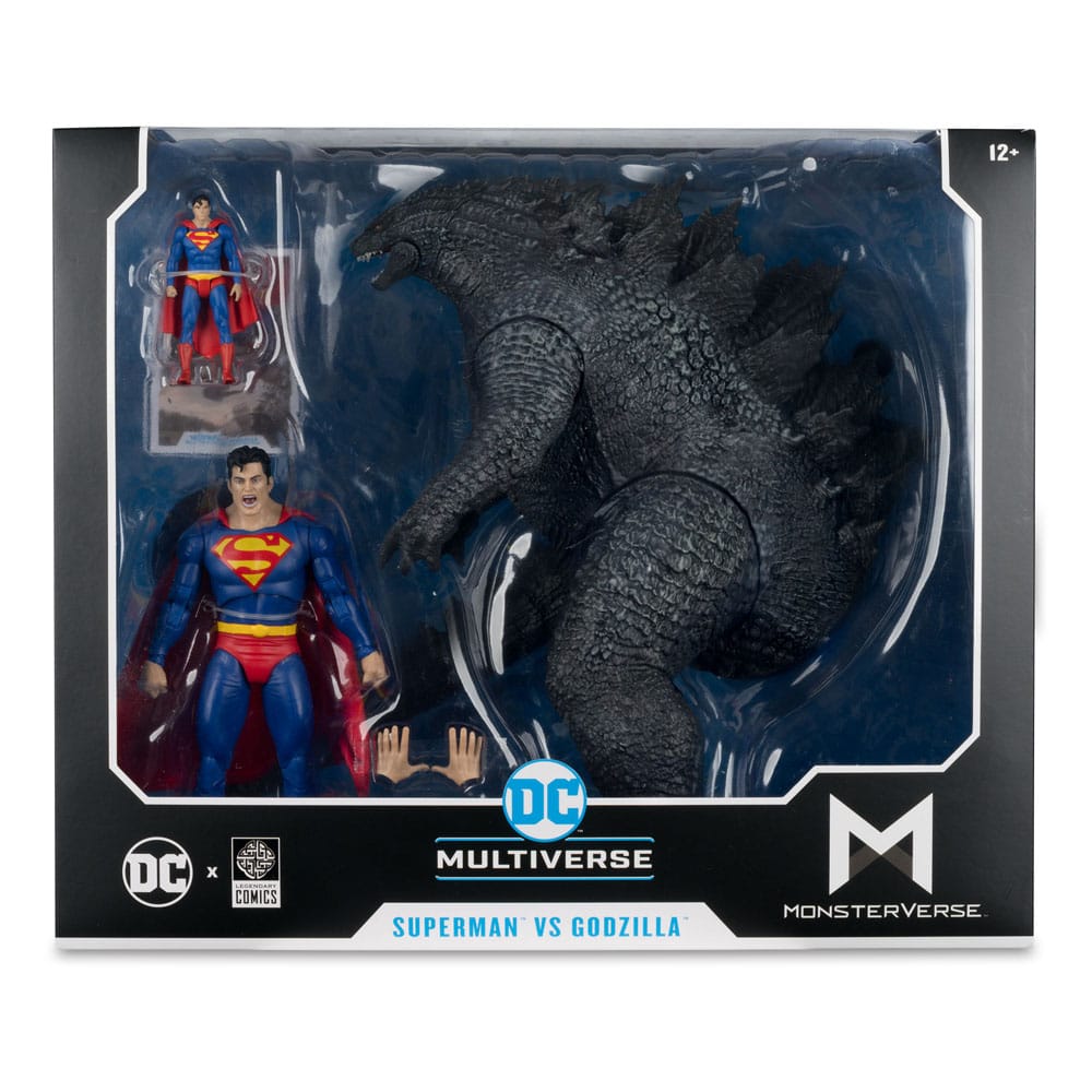 🧪 LAB | SU ORDINAZIONE DC Justice League Monsterverse DC Multiverse Action Figures 2-Pack Superman Vs. Godzilla 30 cm