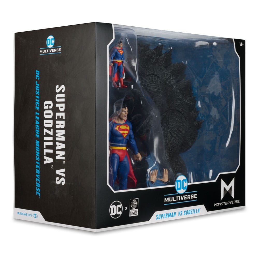 🧪 LAB | SU ORDINAZIONE DC Justice League Monsterverse DC Multiverse Action Figures 2-Pack Superman Vs. Godzilla 30 cm