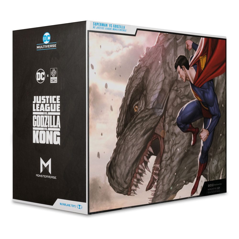 🧪 LAB | SU ORDINAZIONE DC Justice League Monsterverse DC Multiverse Action Figures 2-Pack Superman Vs. Godzilla 30 cm