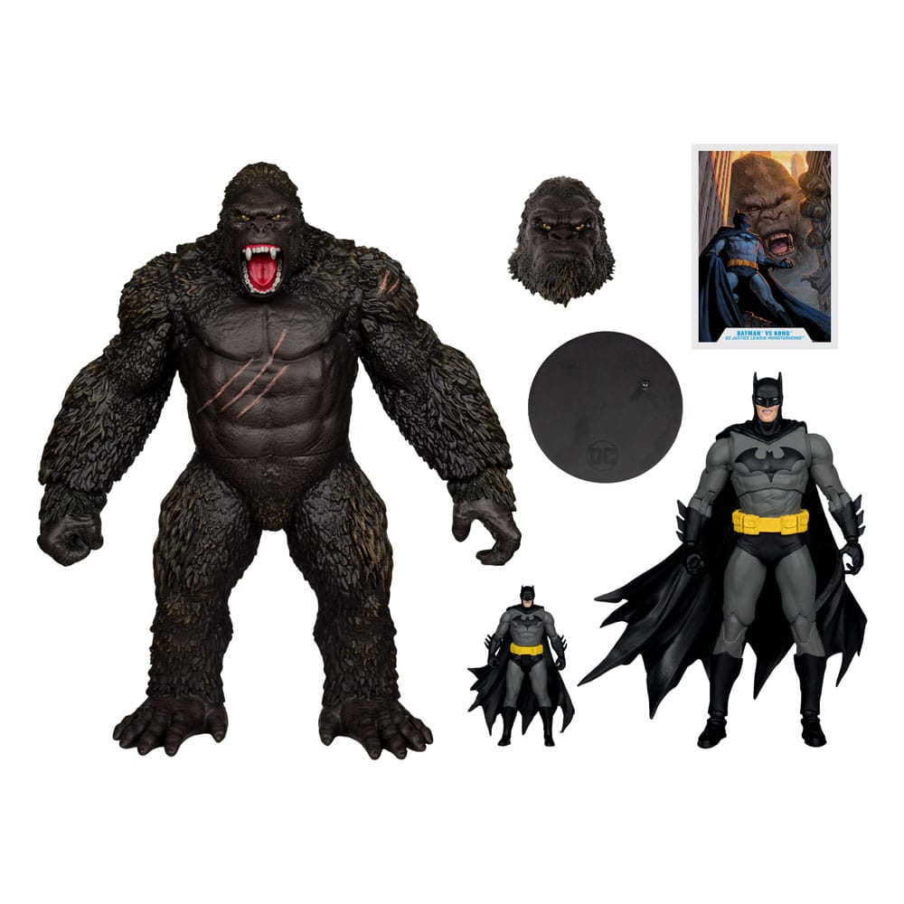 🧪 LAB | SU ORDINAZIONE DC Justice League Monsterverse DC Multiverse Action Figures 2-Pack Batman & Kong 29 cm
