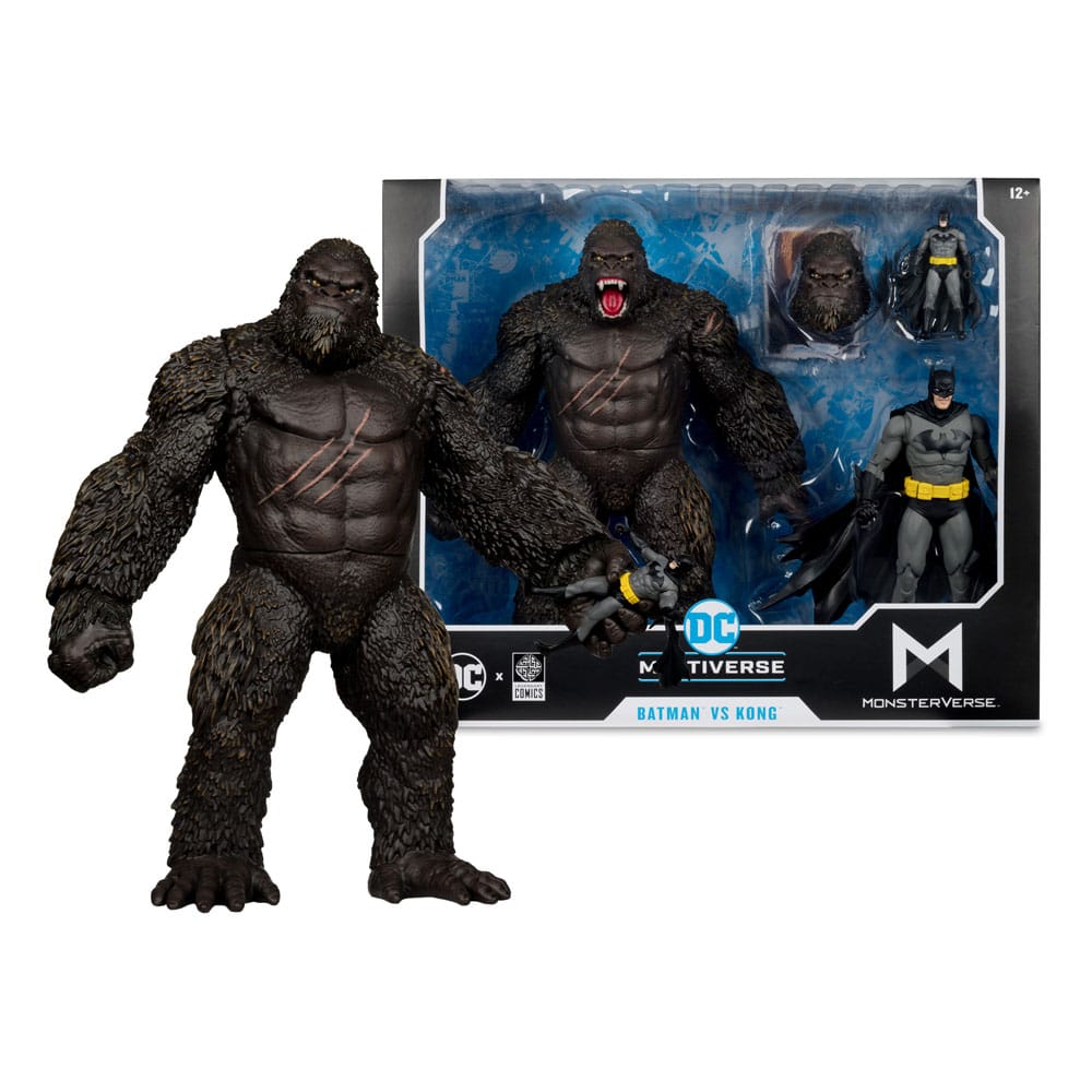 🧪 LAB | SU ORDINAZIONE DC Justice League Monsterverse DC Multiverse Action Figures 2-Pack Batman & Kong 29 cm