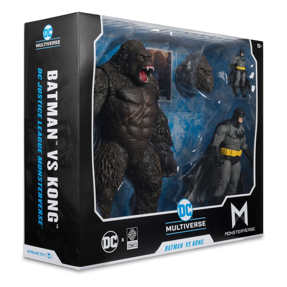 🧪 LAB | SU ORDINAZIONE DC Justice League Monsterverse DC Multiverse Action Figures 2-Pack Batman & Kong 29 cm