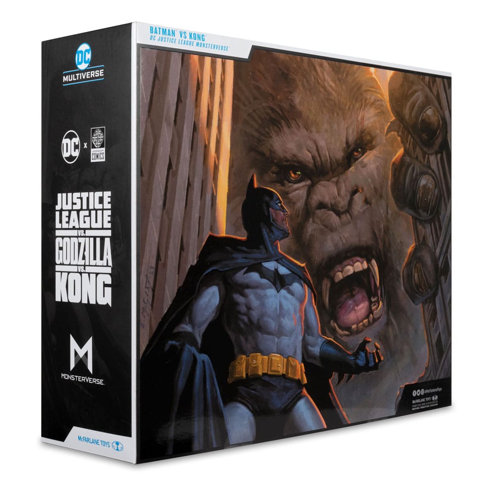🧪 LAB | SU ORDINAZIONE DC Justice League Monsterverse DC Multiverse Action Figures 2-Pack Batman & Kong 29 cm