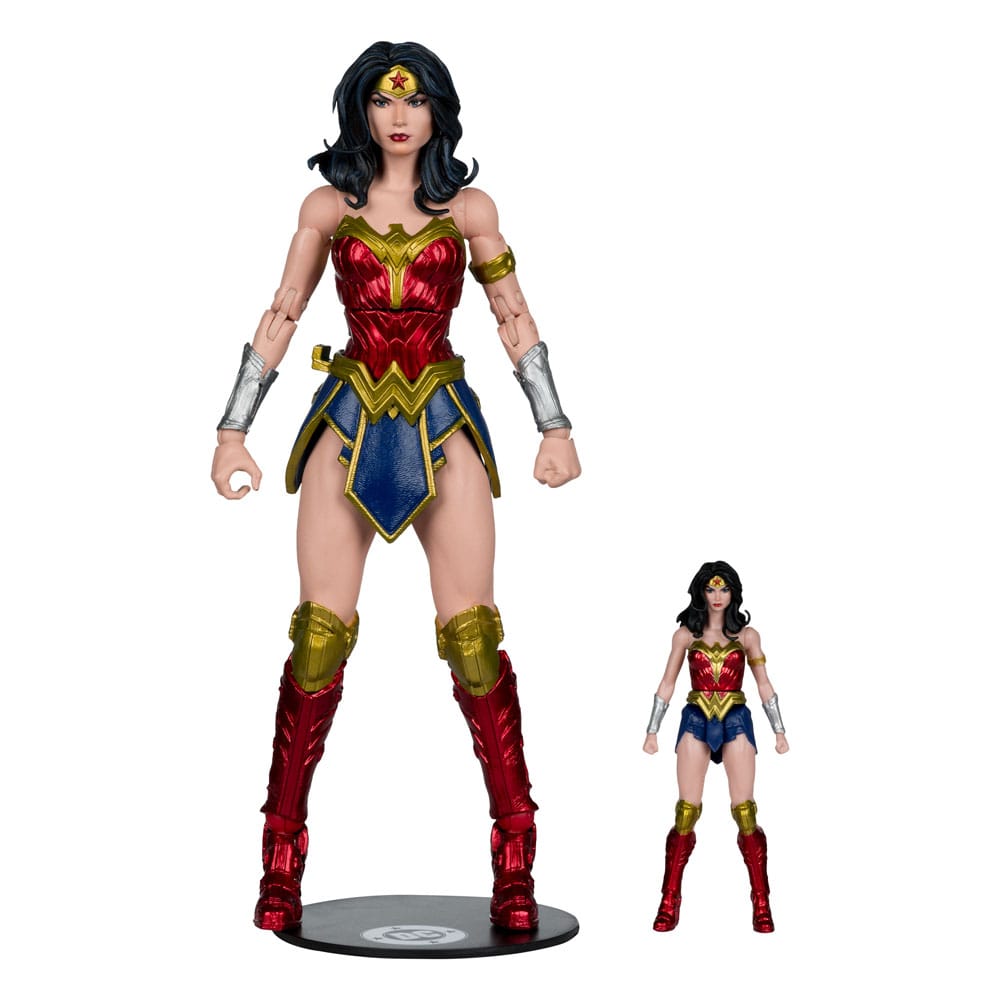 🧪 LAB | SU ORDINAZIONE DC Justice League Monsterverse DC Multiverse Action Figures 2-Pack Wonder Woman Vs. Atomic Blast Godzilla 18 cm