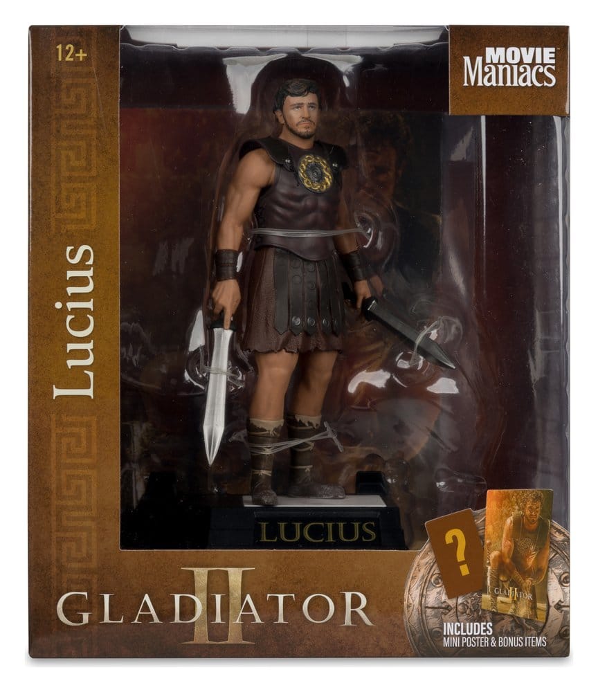 🧪 LAB | SU ORDINAZIONE Gladiator II Movie Maniacs Action Figure Lucius 16 cm