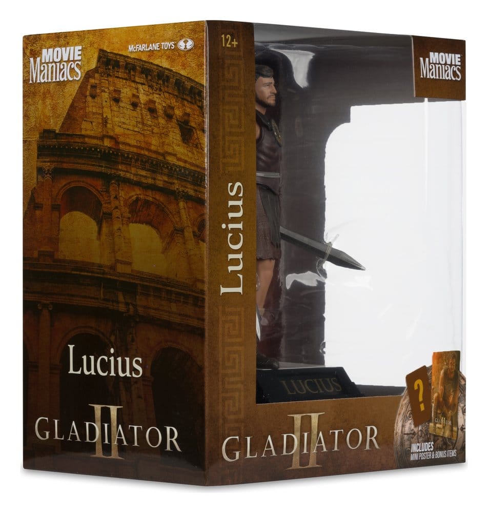 🧪 LAB | SU ORDINAZIONE Gladiator II Movie Maniacs Action Figure Lucius 16 cm