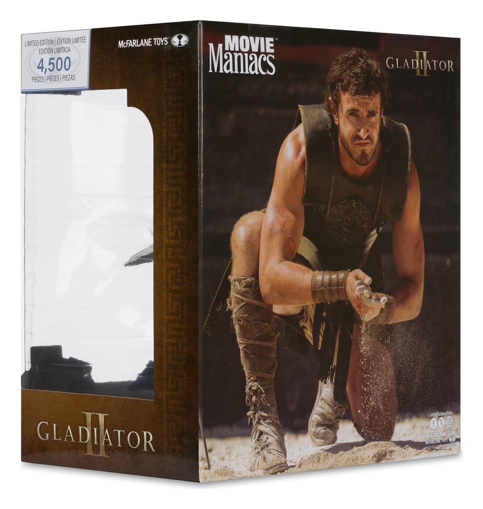 🧪 LAB | SU ORDINAZIONE Gladiator II Movie Maniacs Action Figure Lucius 16 cm