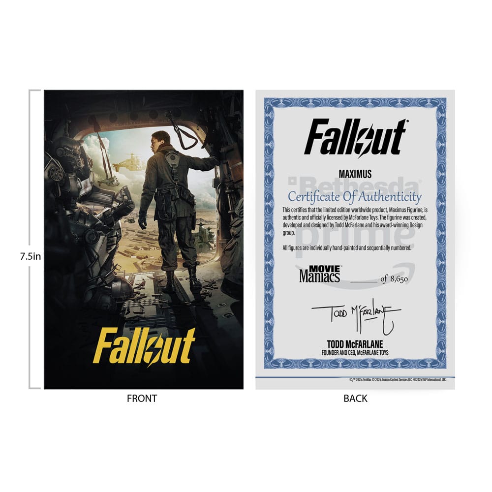🧪 LAB | SU ORDINAZIONE Fallout Movie Maniacs Action Figure Maximus (Season 2) 17 cm