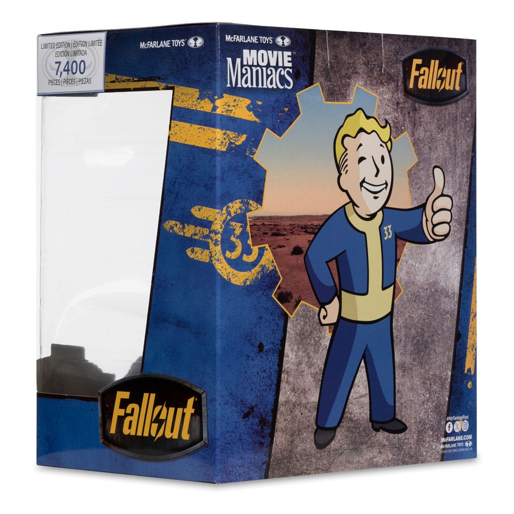 🧪 LAB | SU ORDINAZIONE Fallout Movie Maniacs Action Figure Vault Boy Version 3 14 cm