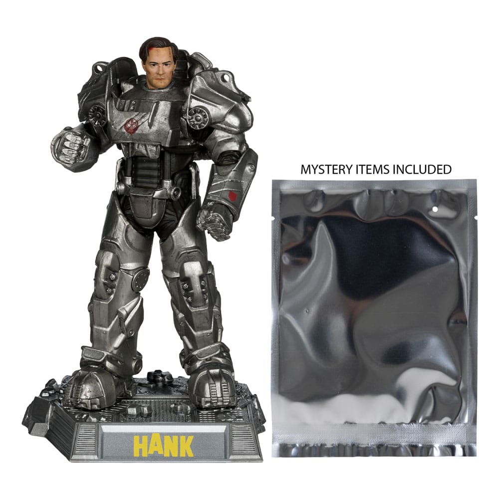 🧪 LAB | SU ORDINAZIONE Fallout Movie Maniacs Action Figure Hank Maclean (Season 2) (Red Platinum Edition) 17 cm