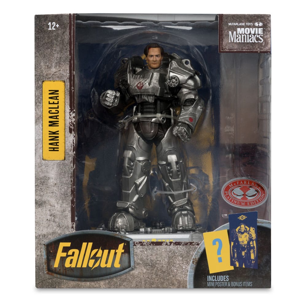 🧪 LAB | SU ORDINAZIONE Fallout Movie Maniacs Action Figure Hank Maclean (Season 2) (Red Platinum Edition) 17 cm