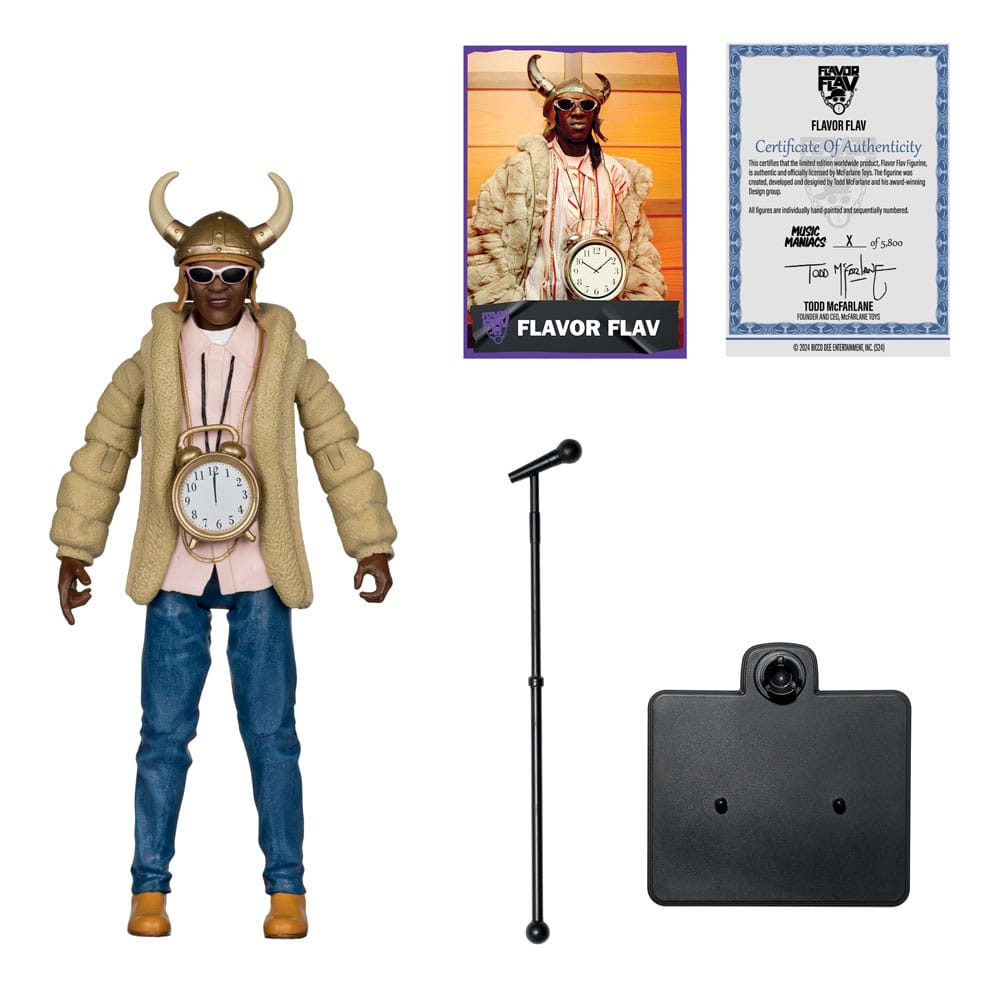 🧪 LAB | SU ORDINAZIONE Music Maniacs Hip Hop Action Figure Flavor Flav 16 cm
