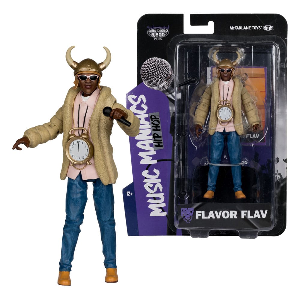 🧪 LAB | SU ORDINAZIONE Music Maniacs Hip Hop Action Figure Flavor Flav 16 cm