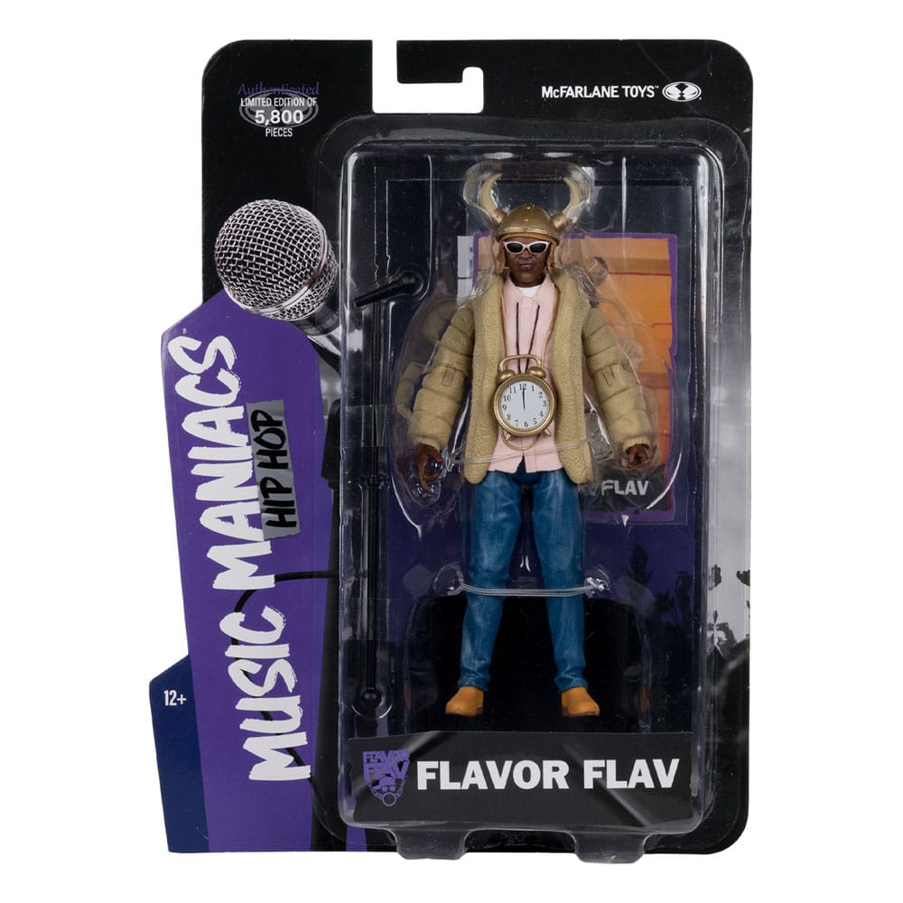 🧪 LAB | SU ORDINAZIONE Music Maniacs Hip Hop Action Figure Flavor Flav 16 cm