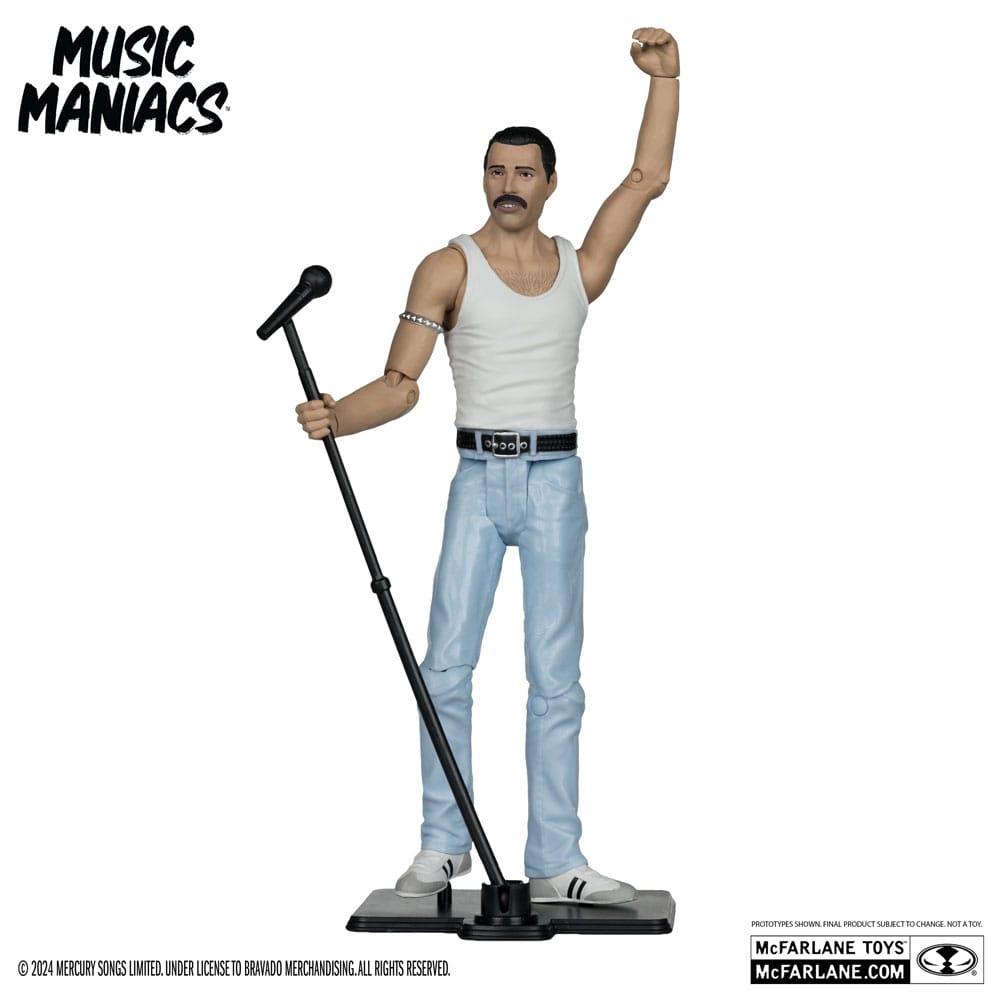 SU ORDINAZIONE Music Maniacs Rock Action Figure Freddy Mercury 15 cm *PREZZO SPECIALE* ESAURITO