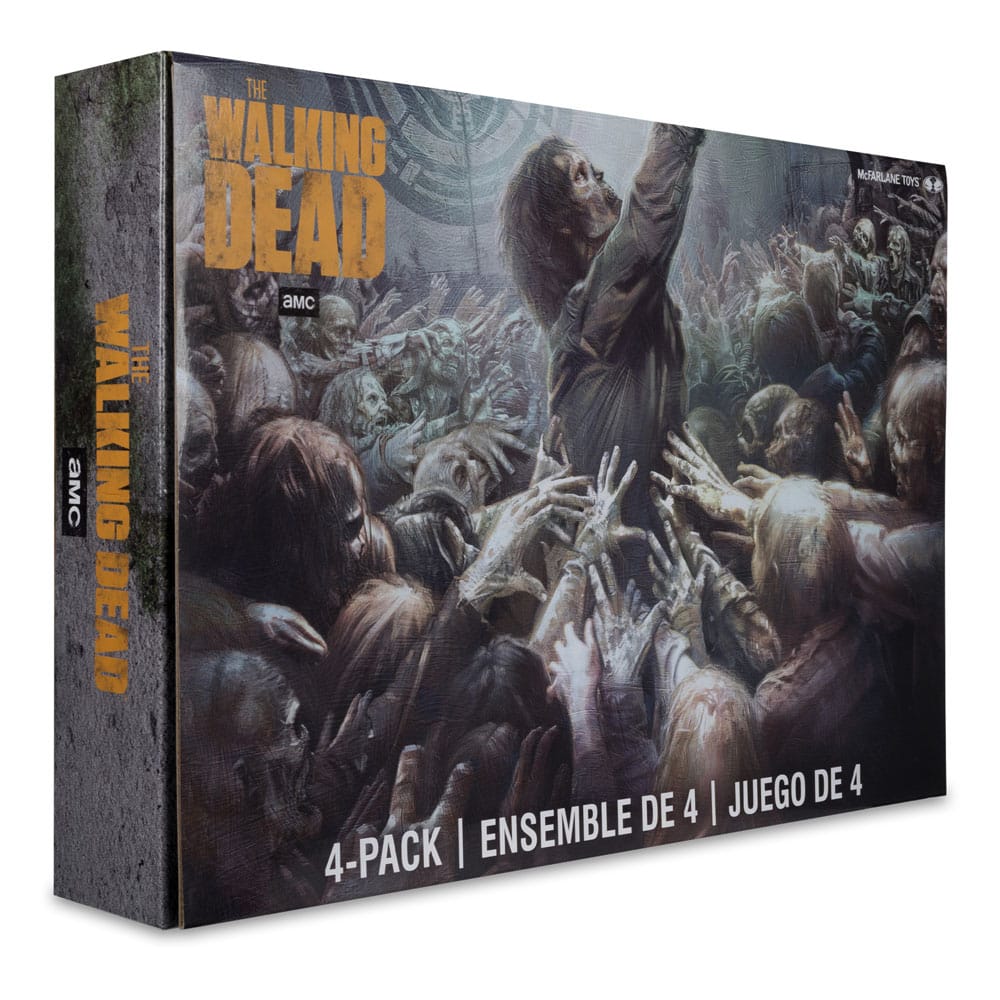 🧪 LAB | SU ORDINAZIONE The Walking Dead Action Figures 4-Pack Walkers 13 cm