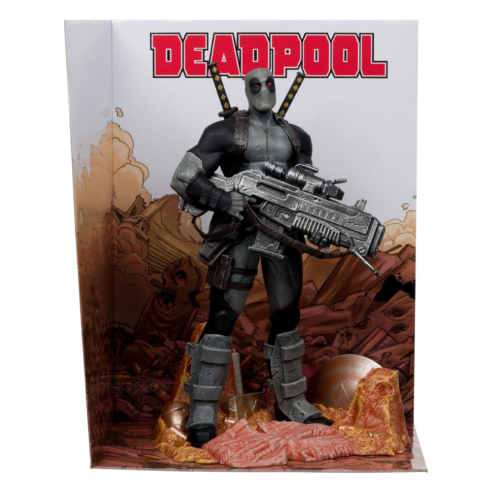 SU ORDINAZIONE Marvel Collection PVC Statue 1/6 Deadpool (Deadpool #1)(Grey Suit Chase) 27 cm