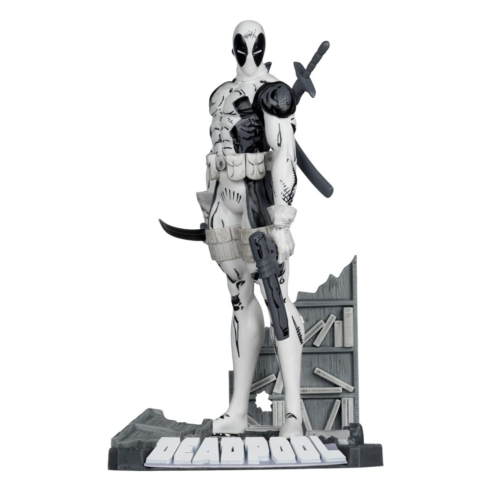 🧪 LAB | SU ORDINAZIONE Marvel Collection PVC Statue 1/10 Deadpool (The New Mutants #98) (Line Art) (Gold Label) 17 cm