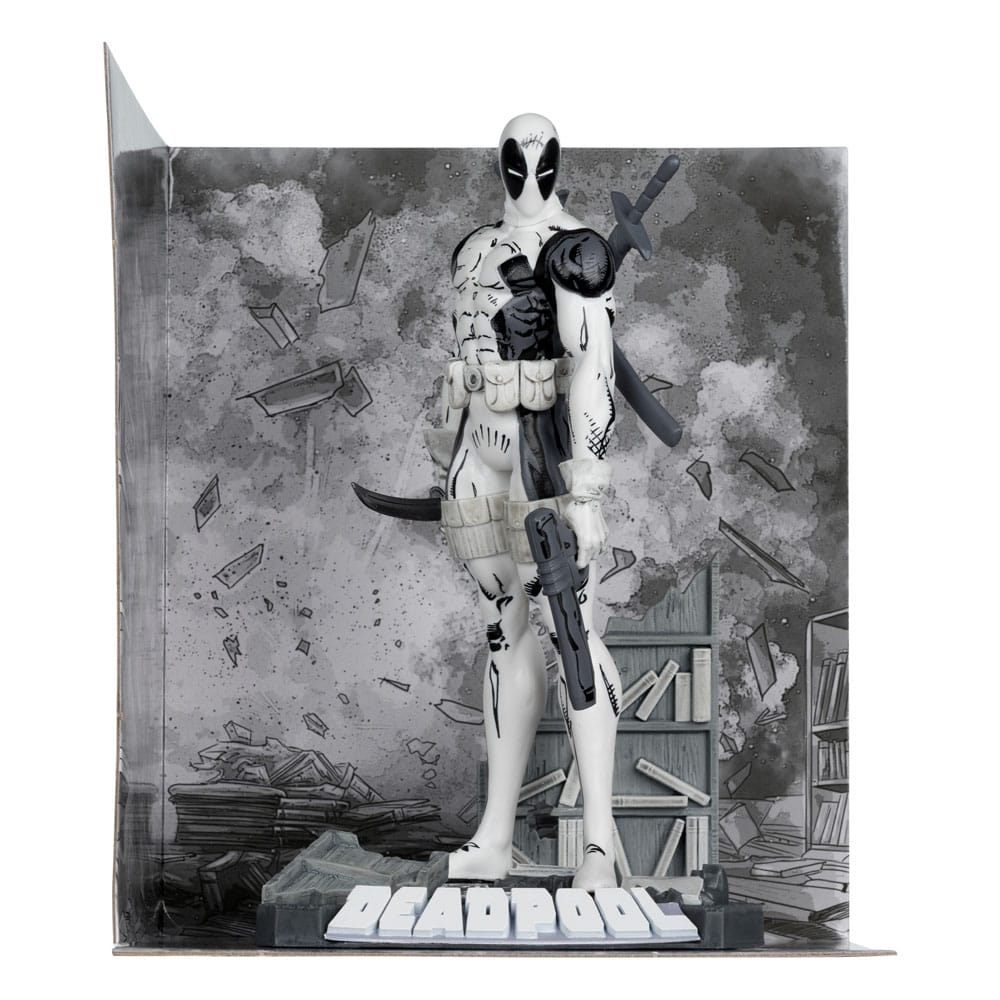 🧪 LAB | SU ORDINAZIONE Marvel Collection PVC Statue 1/10 Deadpool (The New Mutants #98) (Line Art) (Gold Label) 17 cm