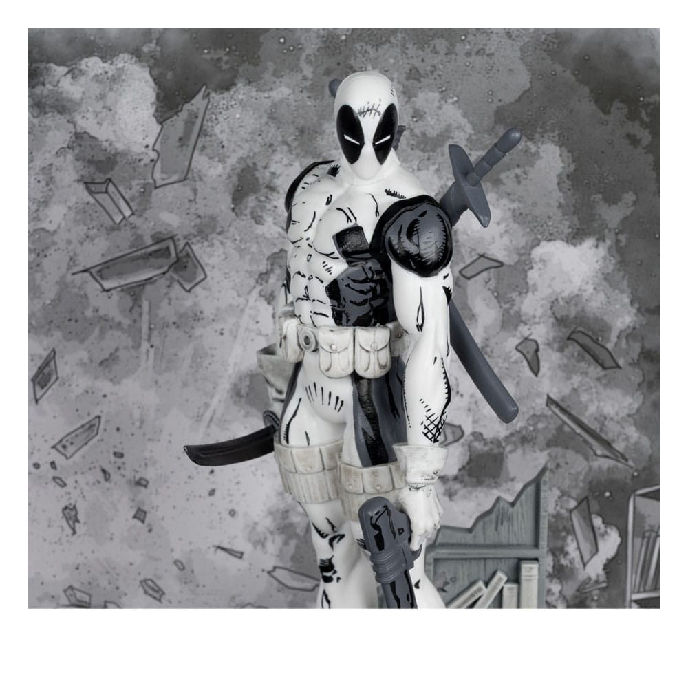 🧪 LAB | SU ORDINAZIONE Marvel Collection PVC Statue 1/10 Deadpool (The New Mutants #98) (Line Art) (Gold Label) 17 cm
