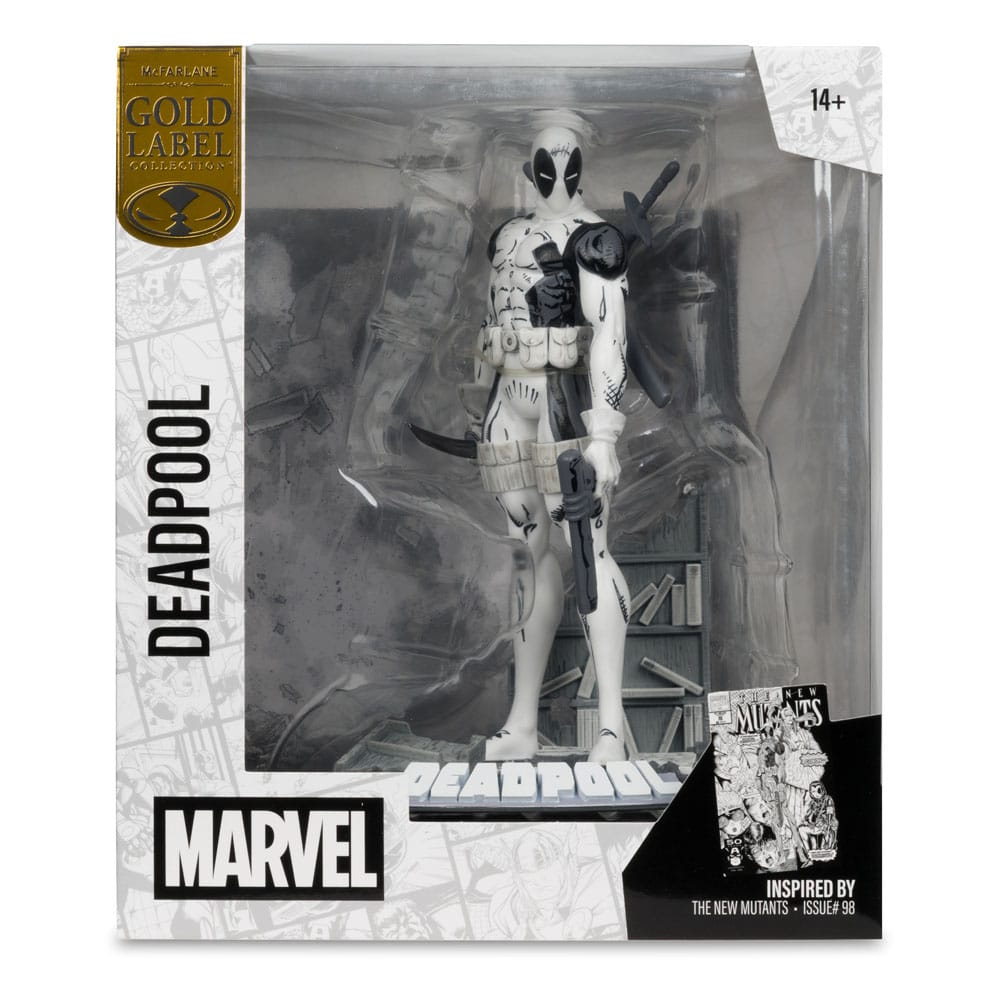 🧪 LAB | SU ORDINAZIONE Marvel Collection PVC Statue 1/10 Deadpool (The New Mutants #98) (Line Art) (Gold Label) 17 cm