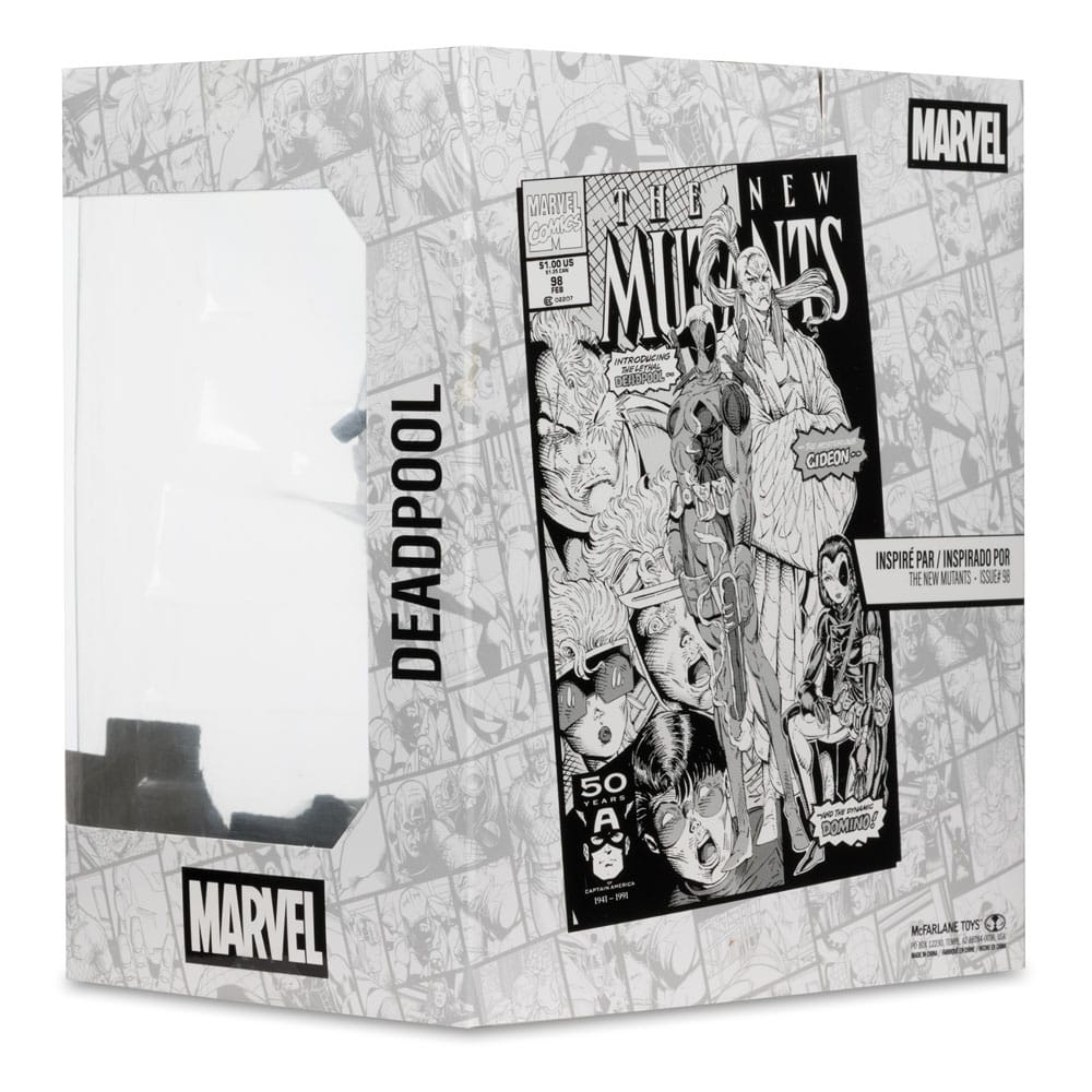 🧪 LAB | SU ORDINAZIONE Marvel Collection PVC Statue 1/10 Deadpool (The New Mutants #98) (Line Art) (Gold Label) 17 cm