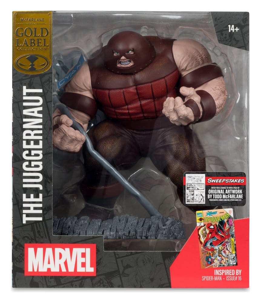 🧪 LAB | SU ORDINAZIONE Marvel Collection PVC Statue 1/10 The Juggernaut (Spider-Man #16) Gold Label 17 cm