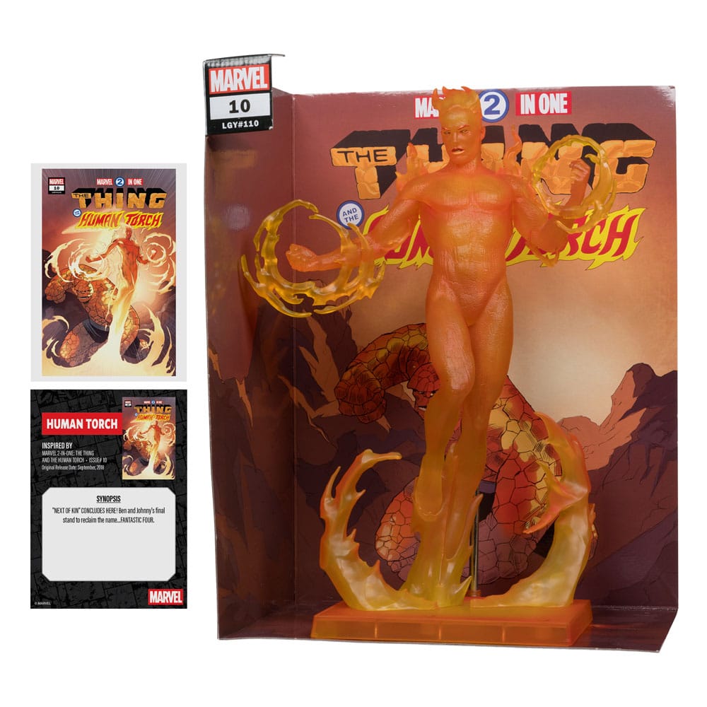 🧪 LAB | SU ORDINAZIONE Marvel Collection PVC Statue 1/6 Human Torch (Marvel 2 in 1 #10) 29 cm
