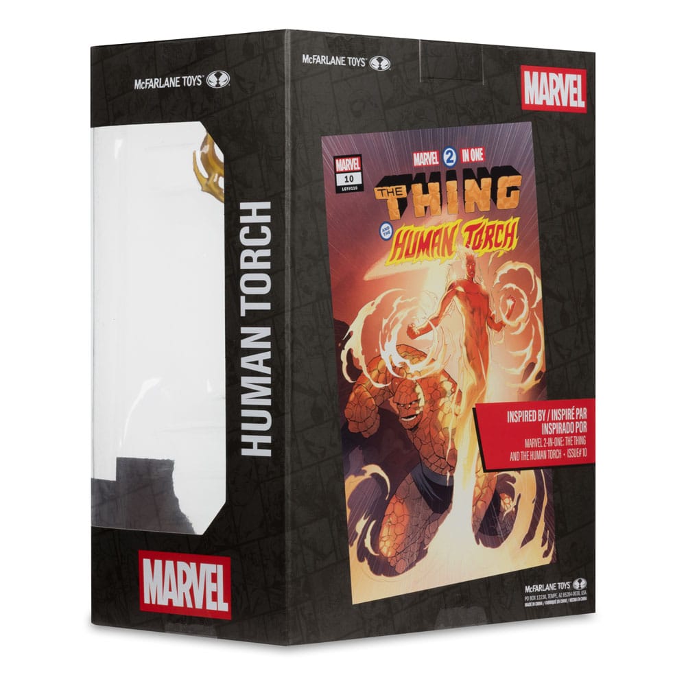 🧪 LAB | SU ORDINAZIONE Marvel Collection PVC Statue 1/6 Human Torch (Marvel 2 in 1 #10) 29 cm