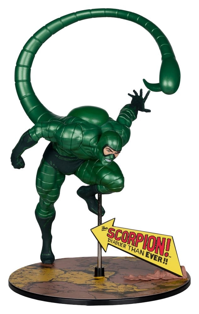 🧪 LAB | SU ORDINAZIONE Marvel PVC Statue !/10 Scorpion (Metallic) (The Amazing Spider-Man #318) (Gold Label) 18 cm