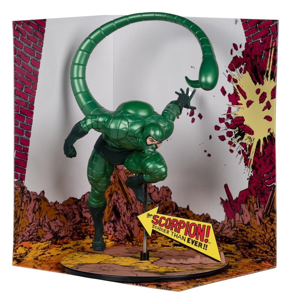 🧪 LAB | SU ORDINAZIONE Marvel PVC Statue !/10 Scorpion (Metallic) (The Amazing Spider-Man #318) (Gold Label) 18 cm
