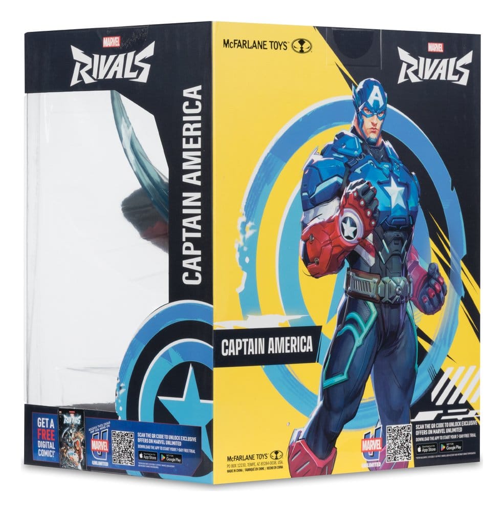 🧪 LAB | SU ORDINAZIONE Marvel Rivals Collection 1/10 Action Figure Captain America 20 cm