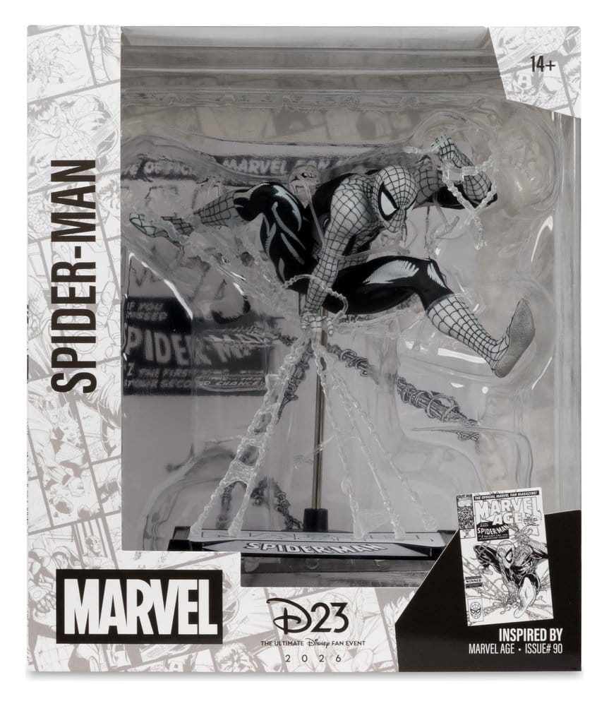 🧪 LAB | SU ORDINAZIONE Marvel PVC Statue 1/10 Spider-Man (Marvel Age #90) (Line Art) 18 cm