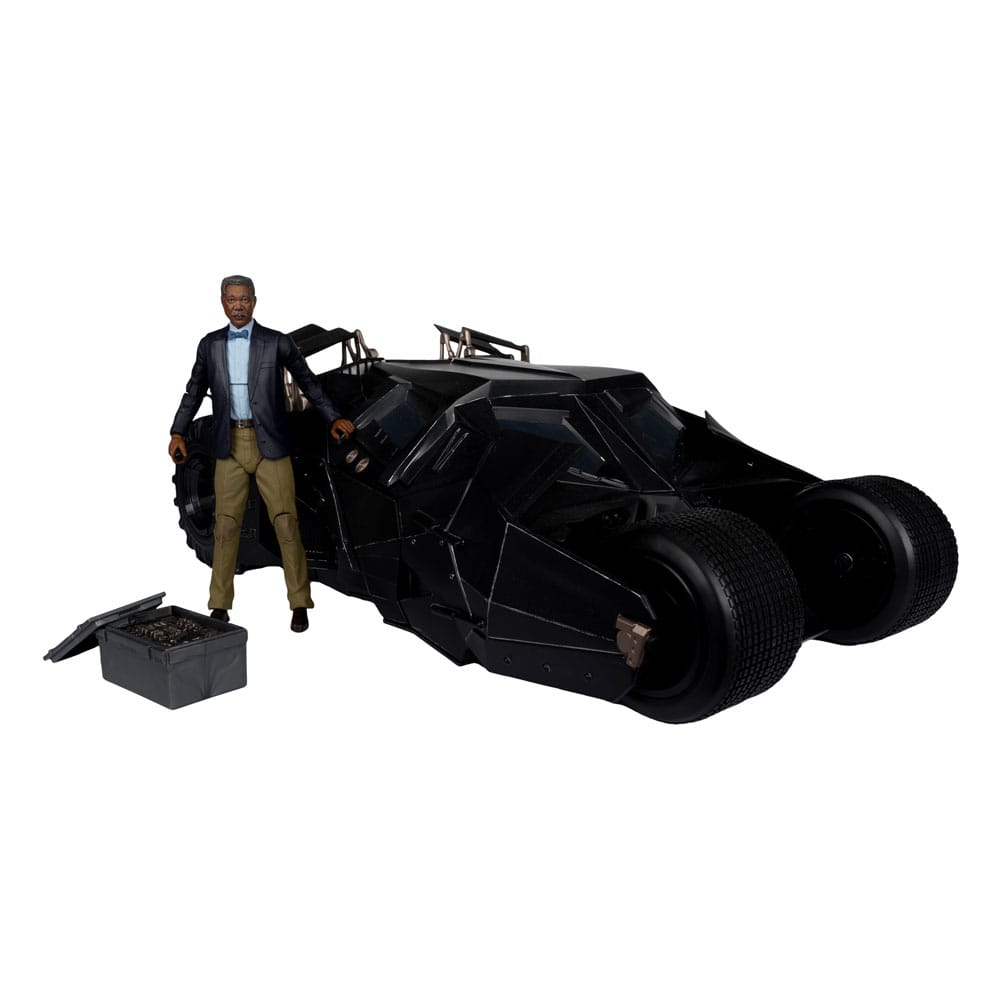 AUF BESTELLUNG HERGESTELLTER DC Multiverse Vehicle Tumbler mit Lucius Fox (The Dark Knight) (Gold Label) *SONDERPREIS*