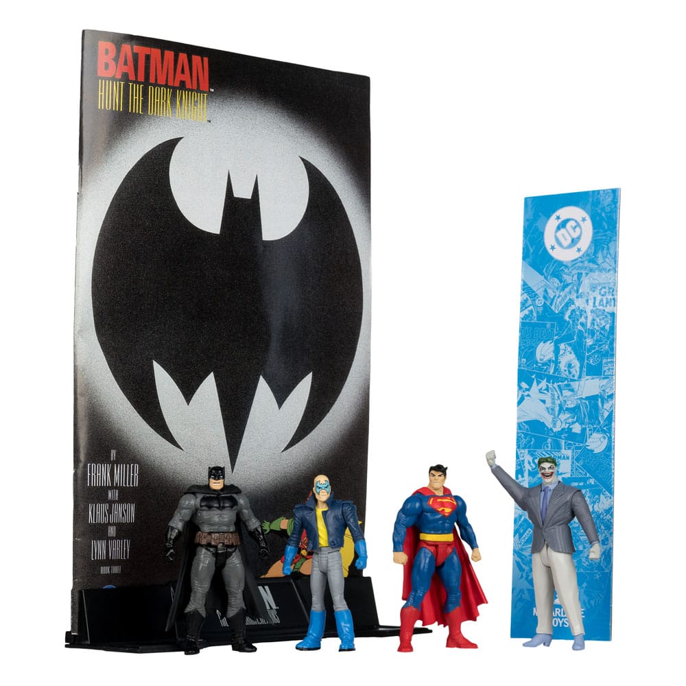 🧪 LAB | SU ORDINAZIONE DC Direct Page Punchers Action Figure 4-Pack Batman & Son of Batman & Superman & Joker 7 cm