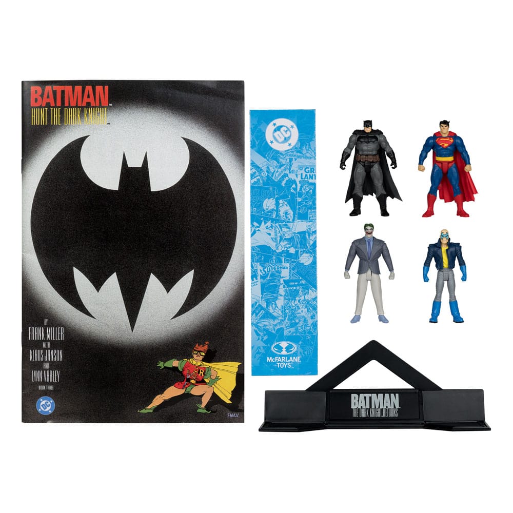 🧪 LAB | SU ORDINAZIONE DC Direct Page Punchers Action Figure 4-Pack Batman & Son of Batman & Superman & Joker 7 cm