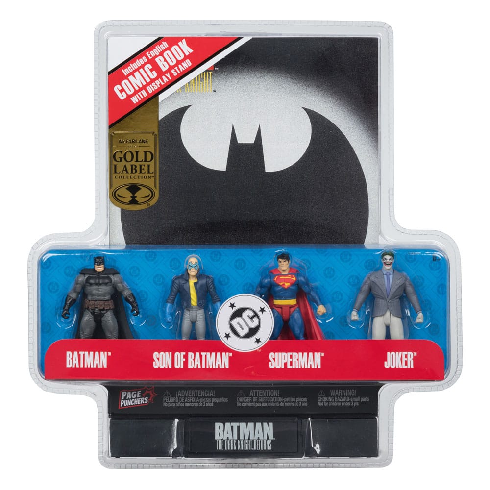 🧪 LAB | SU ORDINAZIONE DC Direct Page Punchers Action Figure 4-Pack Batman & Son of Batman & Superman & Joker 7 cm