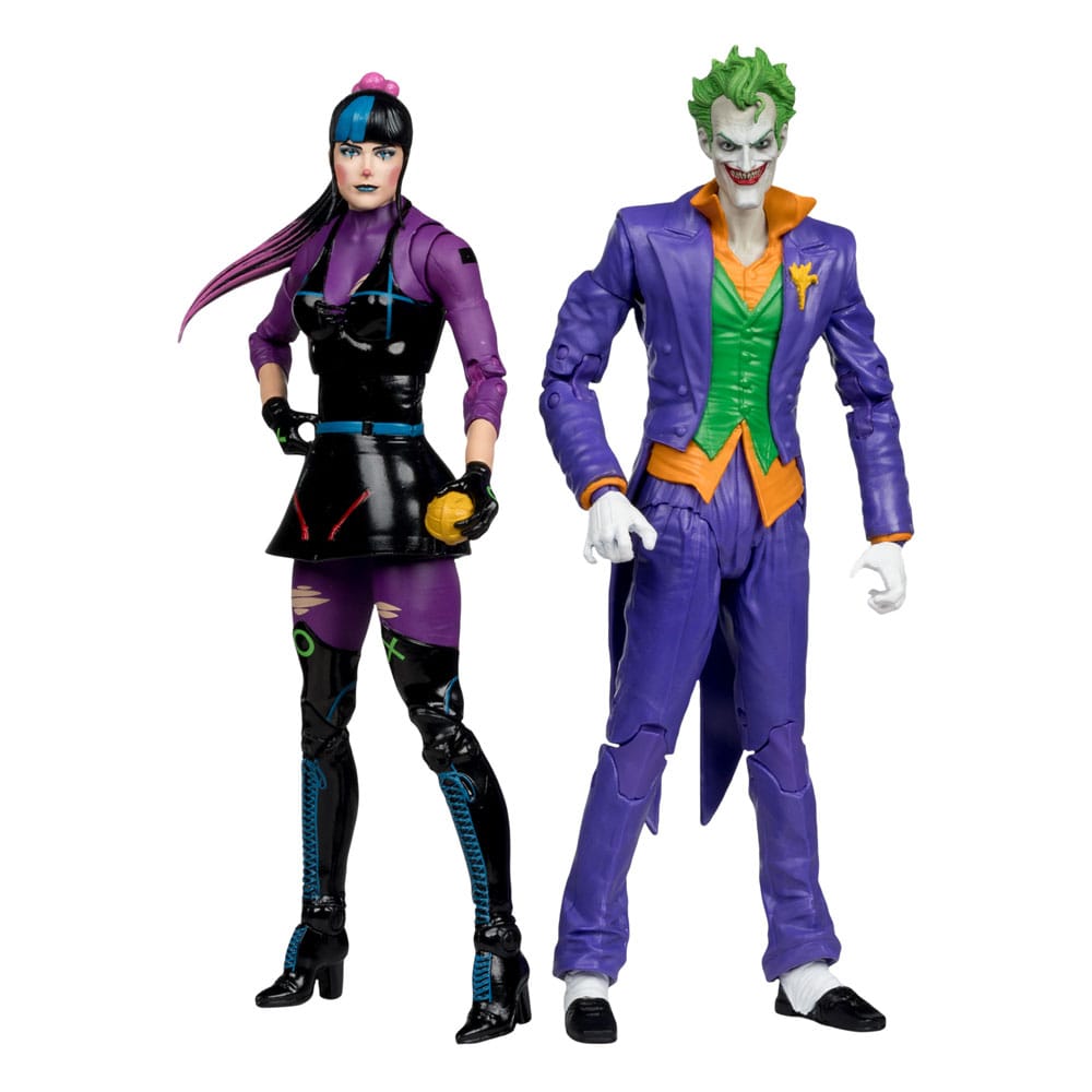 SU ORDINAZIONE DC Multiverse Action Figures Pack of 2 The Joker & Punchline 18 cm *PREZZO SPECIALE*