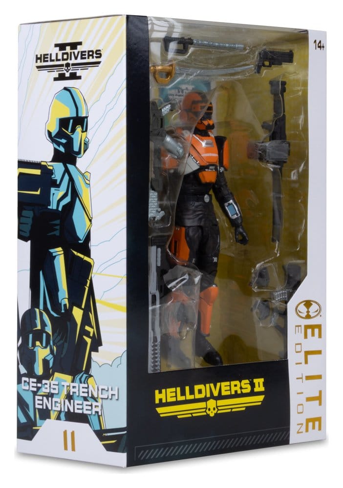 🧪 LAB | SU ORDINAZIONE Helldivers 2 McFarlane Elite Edition Action Figure CE-25 Trench Engineer (Deluxe) 18 cm