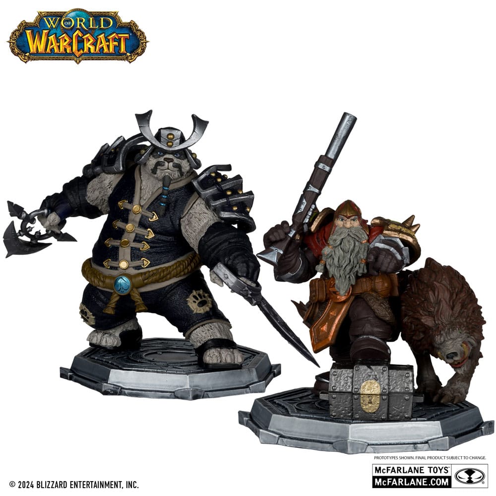 MADE TO ORDER World of Warcraft PVC Statue 2-Pack 1/12 Dwarf Hunter: Beast Master & Pandaren: Monk (Gold Label) 15 cm *SPECIAL PRICE* SOLD OUT