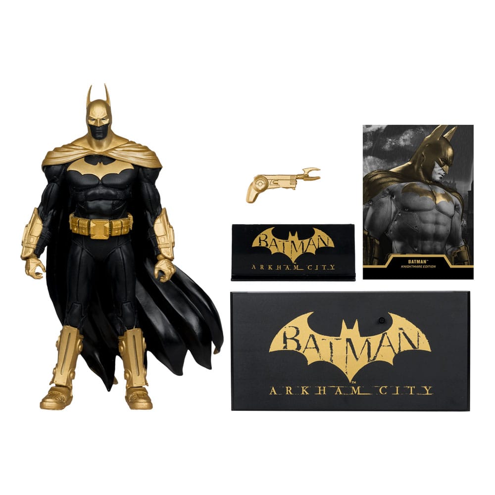 🧪 LAB | SU ORDINAZIONE DC Multiverse Action Figure Batman (Arkham City) Knightmare Edition (Gold Label) 19 cm
